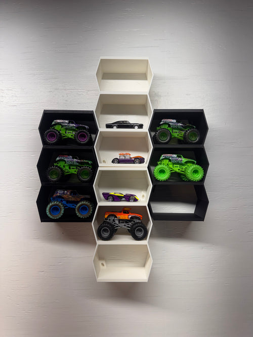 1:64 scale monster truck shelves