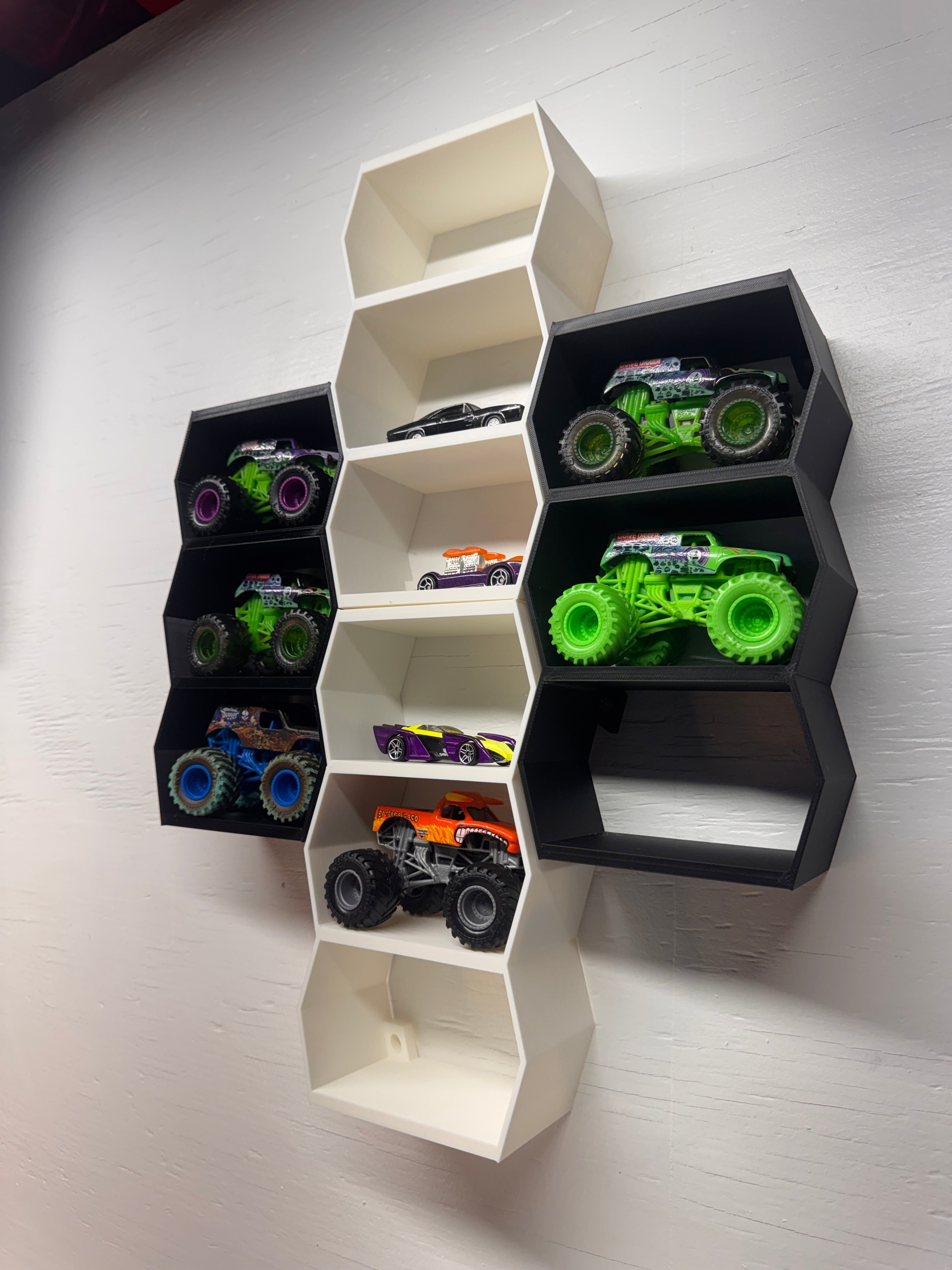 1:64 scale monster truck shelves